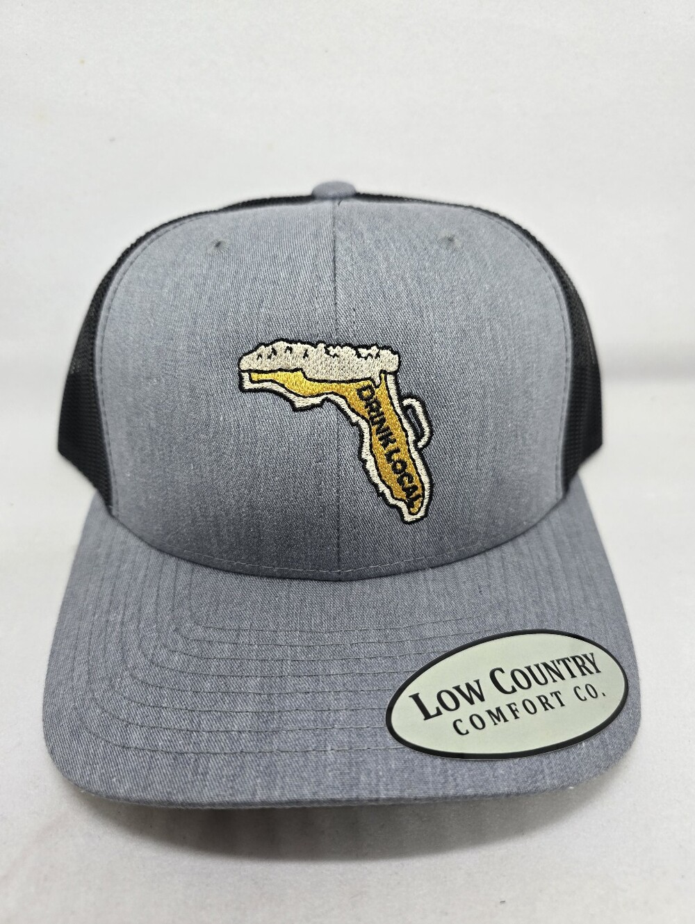 🍺 Florida Beer Trucker Hat 🌴 Low Country Comfort Co Heather Gray Snapback NWT